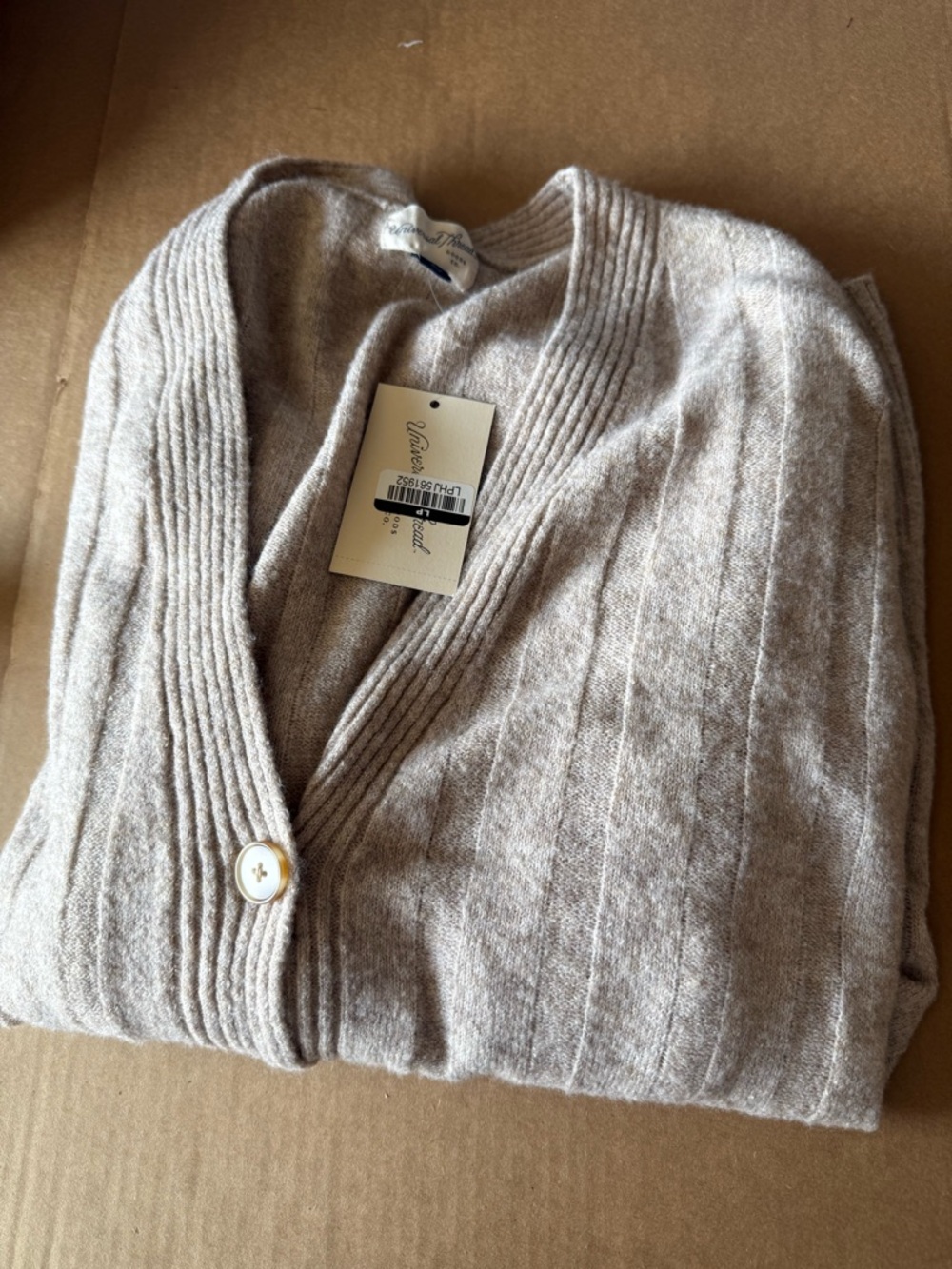 Women's Knit Ribbed Cardigan - Universal Thread - Picture 4 of 5